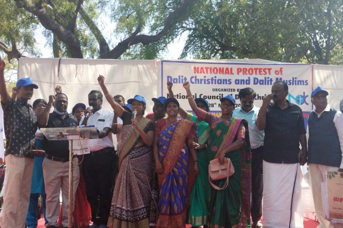 ‘We’ll Keep Opposing:’ – National Protest of Dalit Christians & Dalit Muslims organised by NCDC after a three-year gap