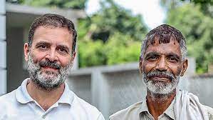 After viral video of vegetable vendor, Rahul Gandhi has lunch with him