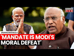 'This Is Moral Defeat Of Narendra Modi': Congress Chief Mallikarjun Kharge